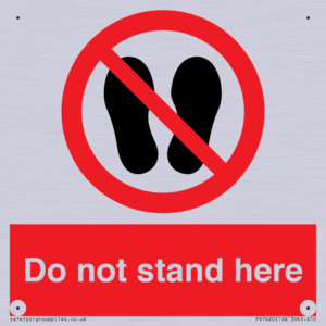 Do not stand here